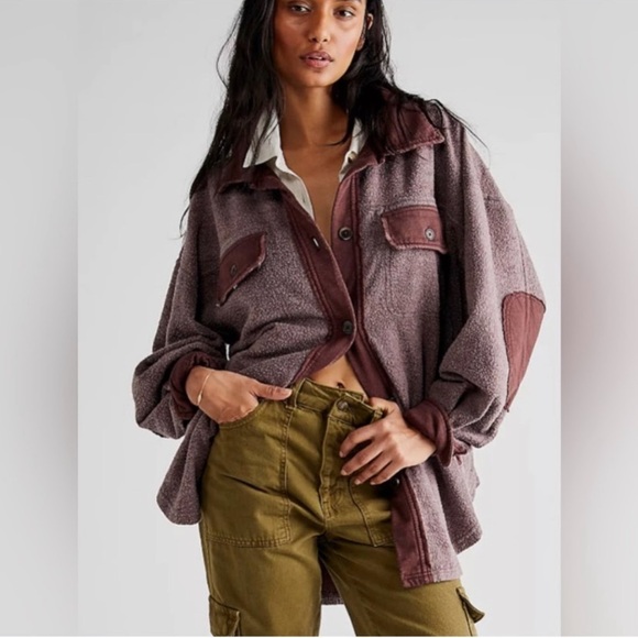 NWOT Free People Ruby Shacket Jacket in Date Night Relaxed Oversized Fit - Picture 3 of 8